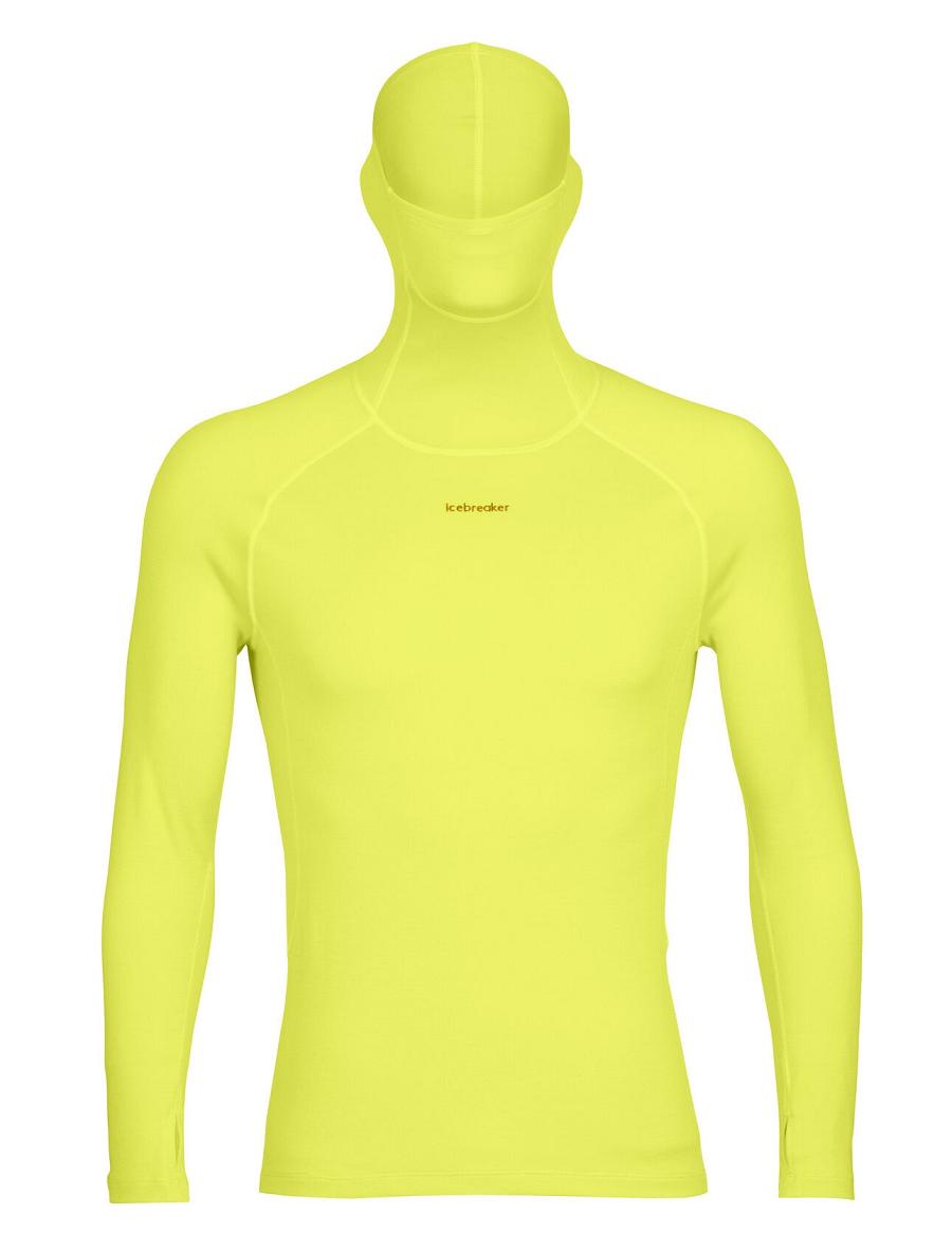 Icebreaker MerinoFine™ Long Sleeve Roll Neck Miesten Base Layers Keltainen | FI 1342MQZA